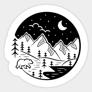 Take a walk at night? Why not Sticker